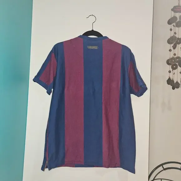 Coolligan “Blaugrana” Retro Football Shirt – Barcelona Tribute – Size L - Picture 2 of 7